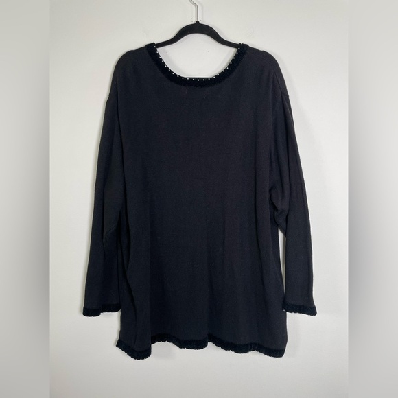 Womens Christmas Sweater Beaded Sequin Size 3X Holiday Festive - Picture 6 of 7